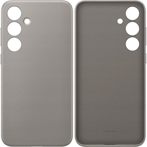 Funda Samsung GP-FPS926HCAAW S24+ S926 de cuero vegano gris oscuro/topo (1/5)