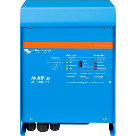Victron – Convertisseur de tension 48V 5000VA – Système de transfert automatique – Compatible secteur et groupe électrogène – Dimensions 444x328x240mm (1/2)