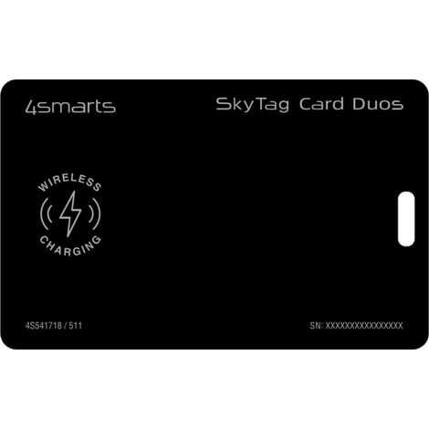 Localizador de recarga 4smarts SkyTag Card Duos negro (1/5)