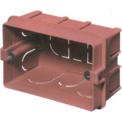 10 x SCATOLA RETTANGOLARE INCASSO 6/7 P 178X48X70MM