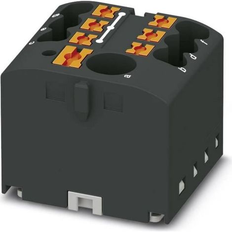 bloque de distribución phoenix contact ptfix 6/6x2,5 corriente nominal 24 A voltaje nominal 450 V