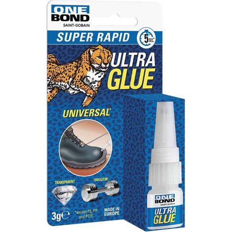 ADESIVO ISTANTANEO UNIVERSALE GEL 'ULTRA GLUE UNIVERSAL GEL' gr. 3