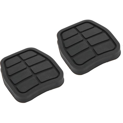 Jeu de 2 patins caoutchouc pour pédales d'embrayage et de frein, pièces auto 321721173, garnitures noires de remplacement. (1/5)