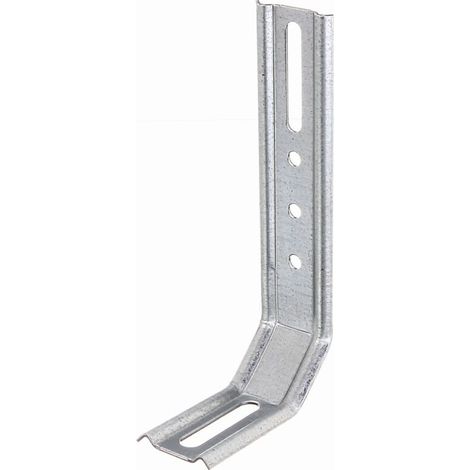 Équerre de fixation réglable 3 pans – Acier galvanisé Sendzimir – 50 x 30 x 120 mm – Set de 25 pièces pour construction et réparation –