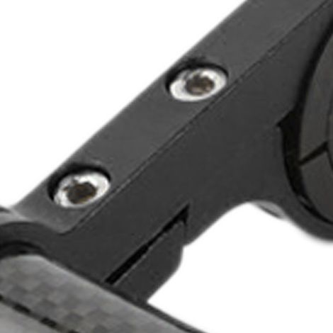(Exklusiv für Südostasien) Gepäckträgerverlängerung, Fahrradcomputer- und Lichthalterung, Fahrradzubehör und Taschenlampenhalter, Carbonfaser-Optik [schwarz], Doppelrohr-Carbonfaserrahmen (1/5)