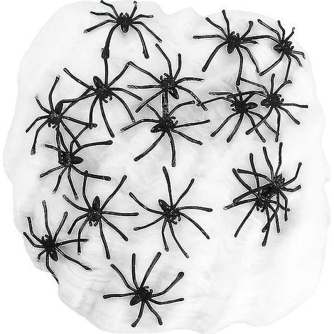 1 ensemble d'accessoires d'araignées pour décorations d'Halloween (1/3)