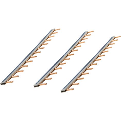 Lot de 3 peignes de raccordement universels 13 modules - acier - Zenitech