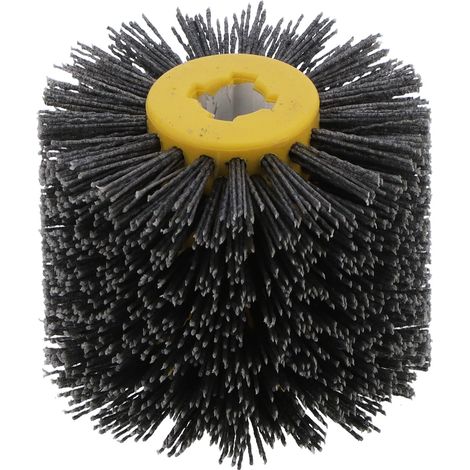 Brosse de polissage abrasive pour fil métallique, roue de lustrage pour meubles en bois et parquet (1/5)