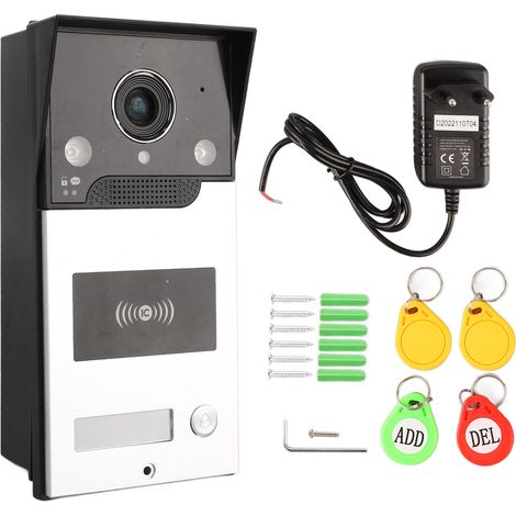 Sonnette vidéo intelligente avec audio bidirectionnel HD et vision nocturne pour sécurité domestique (1/5)