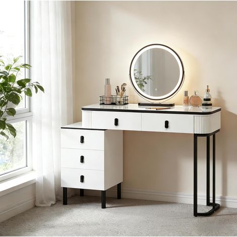 Chic Büro Schreibtisch,Umkleidetisch mit Schublade,Bürotisch,Eleganter Umkleidetisch(nur mit Make-up-Tisch) (1/5)