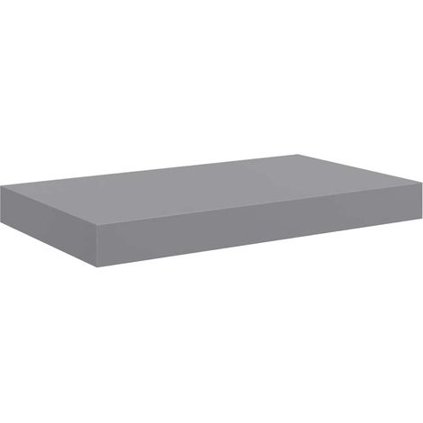 Maison Exclusive - Schweberegal Grau 40x23x3,8 cm MDF