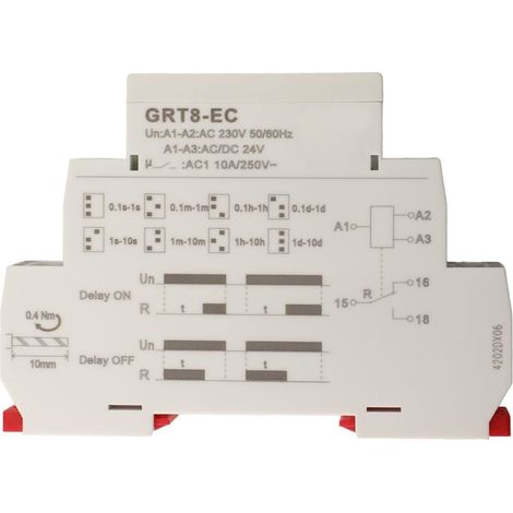 Relais temporisé multifonctionnel FABULETTA GRT8EC avec fonction (1/5)