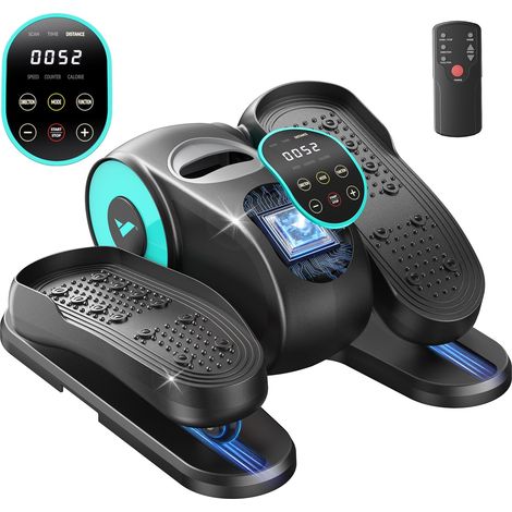 Mini Vélo elliptique électrique, 12 niveaux, écran tactile LCD, télécommande, base antidérapante, pédales réversibles, pour la rééducation, MERACH (1/5)