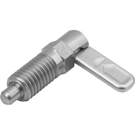 KIPP Sperrriegel mit Anschlag links D=10 M16 Form A Gewindehülse Edelstahl (1/4)