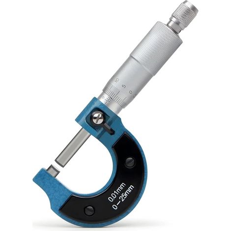 Micromètre Micromètres extérieurs 0-25 mm 0,01 mm Outil de mesure de calibrage Échelle Micromètre mécanique Pied à coulisse Micromètre de précision (1/5)