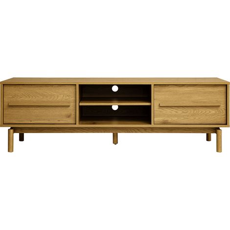 Mueble TV acabado madera roble L160 cm YSEULT (1/5)