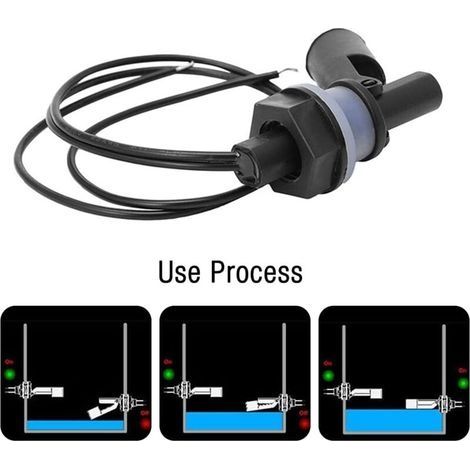 Set mit 3 Wasserstandssensoren – Automatischer Schwimmerschalter – Hohe Empfindlichkeit für Aquarien und Schwimmbecken – Zubehör für Gartenpumpen – (1/4)