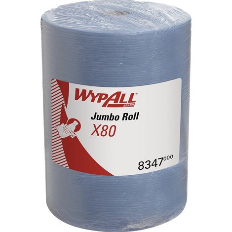 WypAll X80 toallitas rollo grande / azul acero