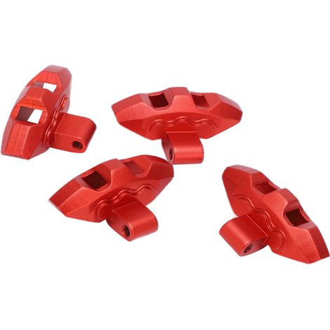 4 Pièces Étau de Frein Réplique en Alliage d'Aluminium pour Voiture RC TRAXXAS UDR 1/7 - Rouge (1/5)