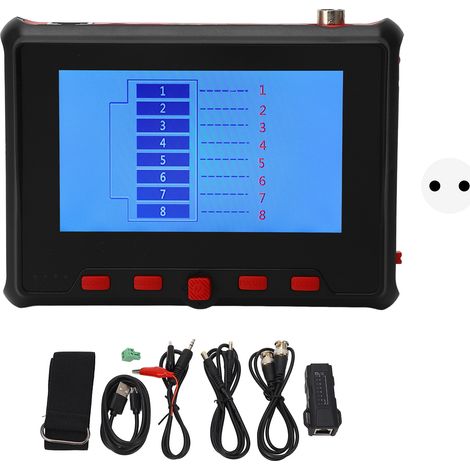 Moniteur de Test CCTV, affichage 4 pouces AHD TVI CVI UTP, testeur de câble 8MP pour la réparation de Maintenance (1/5)