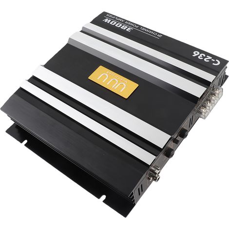 Amplificateur audio pour voiture 2 canaux haute puissance 3800 W,Amplificateur de puissance stéréo deux voies (1/5)