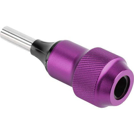 Tube de poignée de pistolet à tatouage réglable en alliage antidérapant de 30 mm, accessoires de tatouage violets (1/5)
