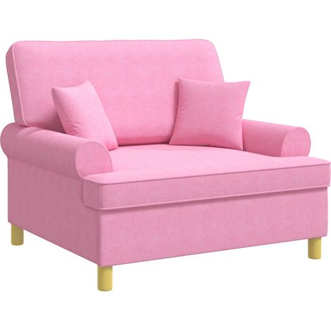 Sessel mit Kissen Rosa Stoff vidaXL (1/5)