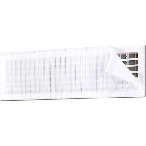 Deflecteur Climatisation(White,95cm/37in), Universel Deflecteur Climatiseur Coupe Vent, Compatible avec Les Grilles D'aération Supérieures, Latérales (1/5)