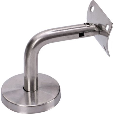 Support de main courante en acier inoxydable, support de rampe d'escalier incurvé et mobile, quincaillerie de garde-corps, accessoires de rampe. (1/5)