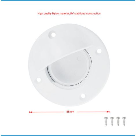 2 Pièces Bouchon de Vidange Universel Nylon Blanc pour Pont Arrière Bateau Marine (1/4)