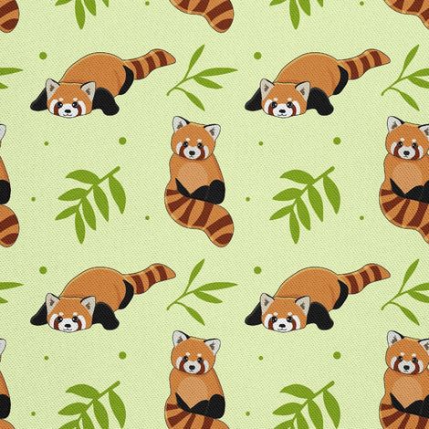 Dekorativer Outdoor-Stoff Oxford – Motiv: Roter Panda (1/5)