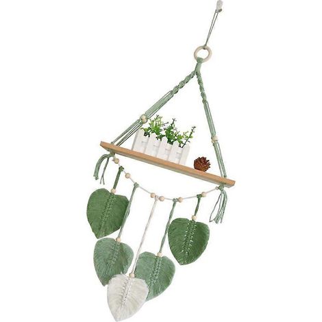 Étagère murale pour tapisseries tissées, idéale pour ranger et exposer vos objets.
