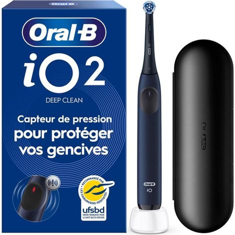 Cepillo de dientes eléctrico Oral B iO2 Azul Marino (1/5)