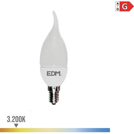 Ampoule bougie LED Bohème e14 5w 400lm 3200k lumière chaude ø3,8x12,5cm EDM (1/3)
