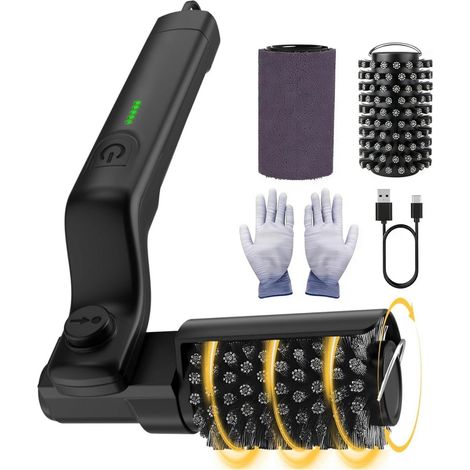Cepillo Electrico Para Parrilla - Cabeza Ajustable 180° - Capucha Giratoria 360° - 3 Velocidades - Resistente Al Agua IPX5 - 5 Unidades (1/5)
