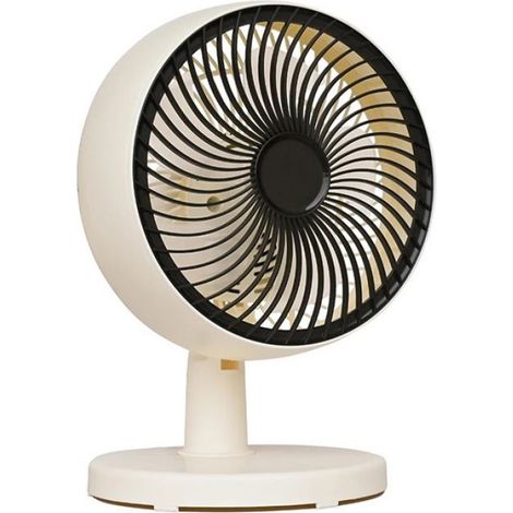 Ventilateur de table modèle 260 blanc 2 vitesses à 5 pales fiche européenne (1/2)