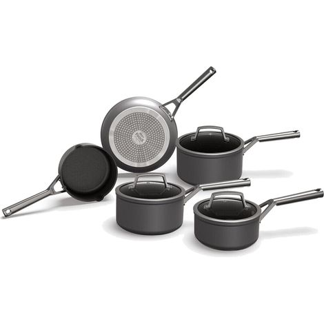 Ninja Zerostick Topf- und Pfannenset, 5-teilig, C35000EU, 16/18/20/24 cm, Schwarz
