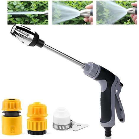 Pistolet de Nettoyeur Haute Pression – 2026 Nouveau Pistolet Puissant avec Buses Multi-Angles, Réglable et Universel pour Voiture, Terrasse et Jardin (A) (1/5)