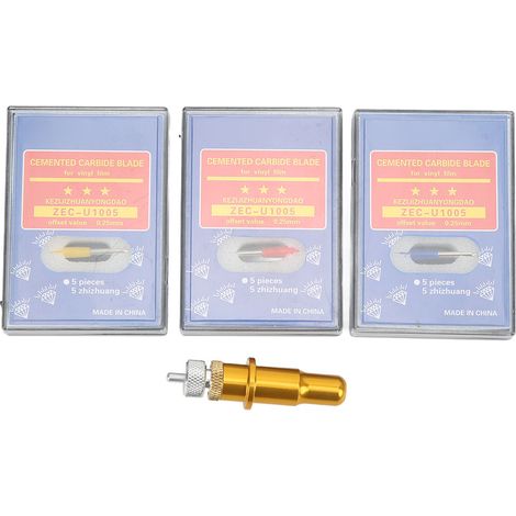 Jeu de lames pour machine à graver comprenant 3 lames différentes, coupe nette, emballage sécurisé, lames en carbure de tungstène (1/5)