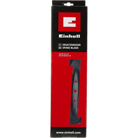 Einhell - Lama di ricambio originale (accessori per tosaerba, per tagliaerba a batteria Einhell GE-CM 43 Li M & GE-CM 36/43 Li M, larghezza di taglio 43 cm, lama in acciaio)