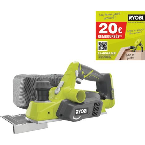 Rabot RYOBI 18V 82mm One+ sans batterie ni chargeur R18PL-0 (1/4)
