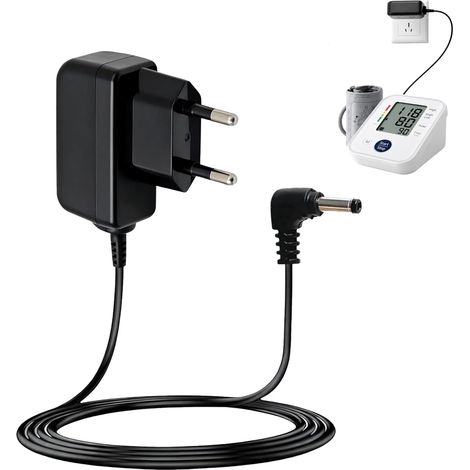 Adaptateur Secteur 6V Compatible M7, M3, M2, M6, M10-IT, Tensiomètre Poignet et Bras, Chargeur Universel avec Câble 1.5M, Alimentation Sécurisée pour Tensiomètre (1/5)