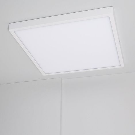 LED-Deckenleuchte 30W Eckig Superslim CCT Wählbar 400x400 mm Wählbar (Warm-Neutral-Kalt)