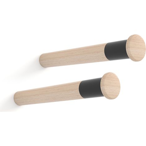MT310 Fahrrad-Wandhalterung Ø 3,8 x 31 cm Holz (2 Stück)
