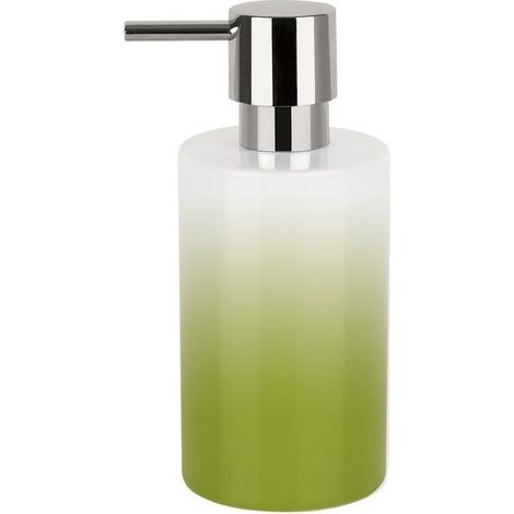 Distributeur de savon Céramique TUBE GRADIENT Vert Spirella (1/2)