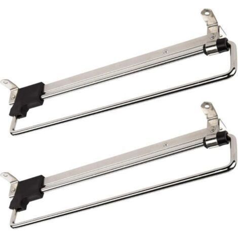 Lot de 2 porte-cintres coulissants 300 mm – Métal avec pièce coulissante en plastique – Capacité de chargement ≤ 8 kg (1/5)
