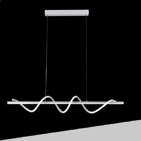 TrAdE Shop Traesio - Lampadario A Led 36w A Sospensione Lampada Bianca Twist Tecnologia Cct Switch B65-b3c - (1/5)