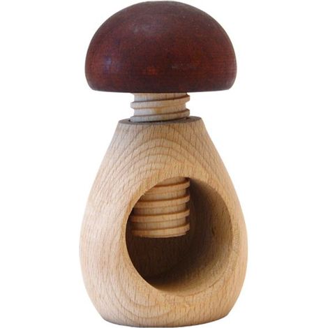 Sgocciolatore e nocciole in legno - fungo - Roger Orfevre