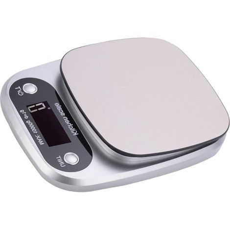 10kg/1g Balance De Cuisine Électronique En Acier Inoxydable - Appareil De Pesée Numérique Portable Pour La Pâtisserie Et L'usage Domestique