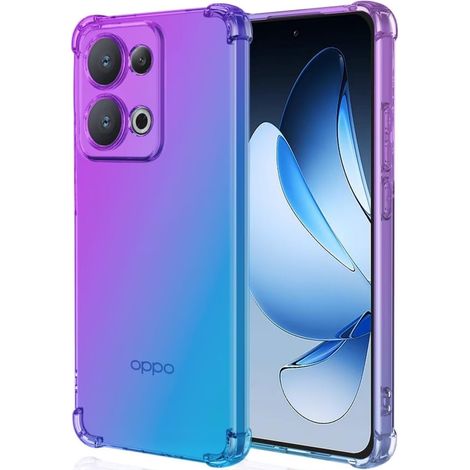 Coque antichoc dégradée pour Oppo Reno 13, violet/bleu (1/5)